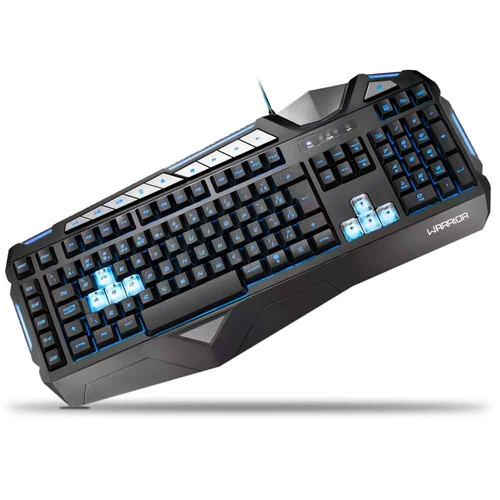  - Teclado - Multilaser - unidade    Cod. TC209Teclado Gamer Warrior Morani Teclas Macro LED